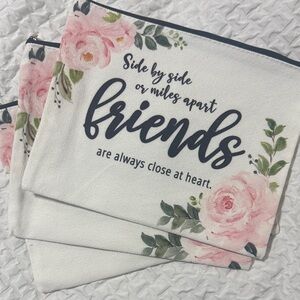 Floral Friends Quote Pouch